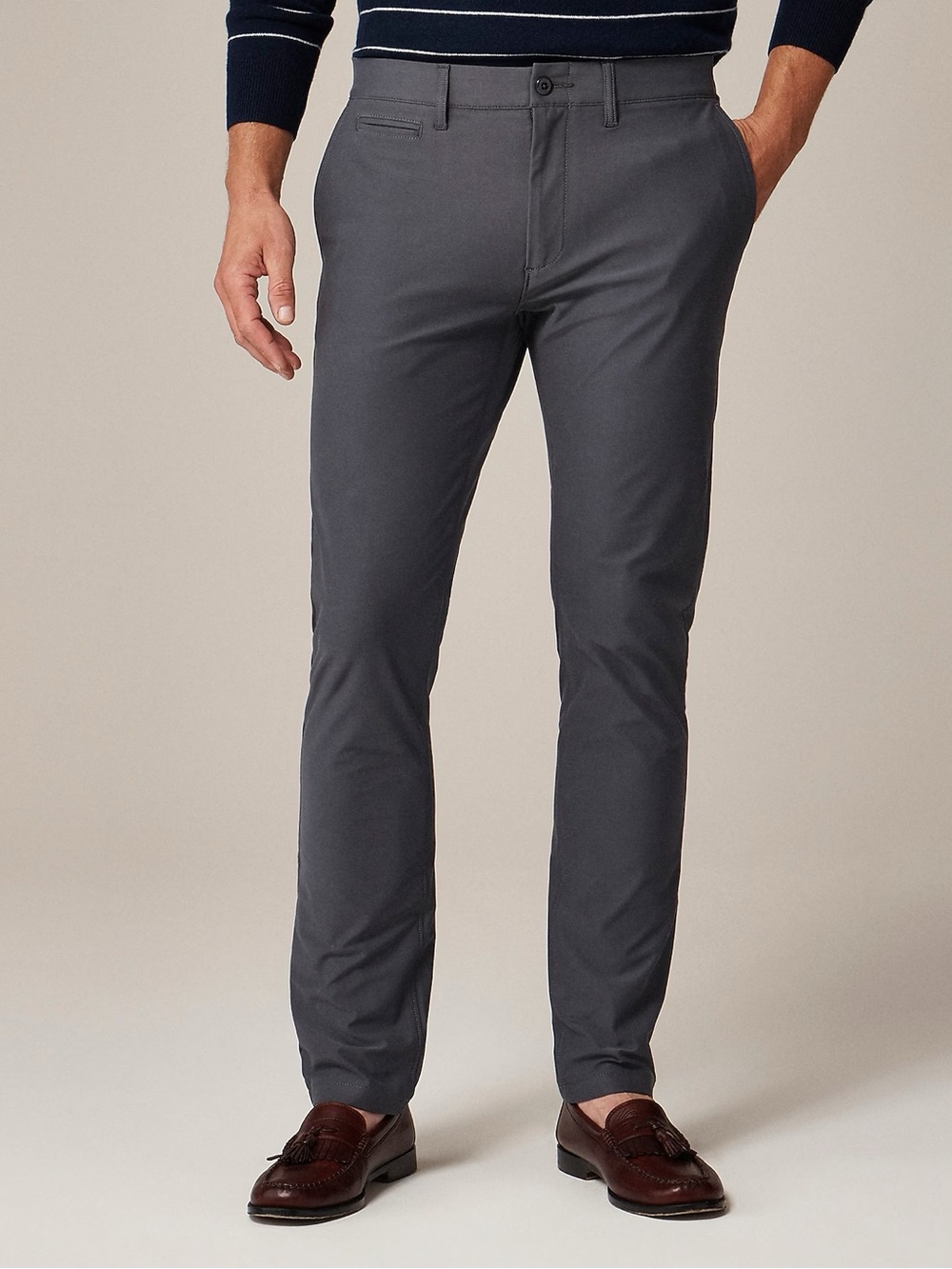 Jcrew 484 Slim-fit tech pant in Charcoal